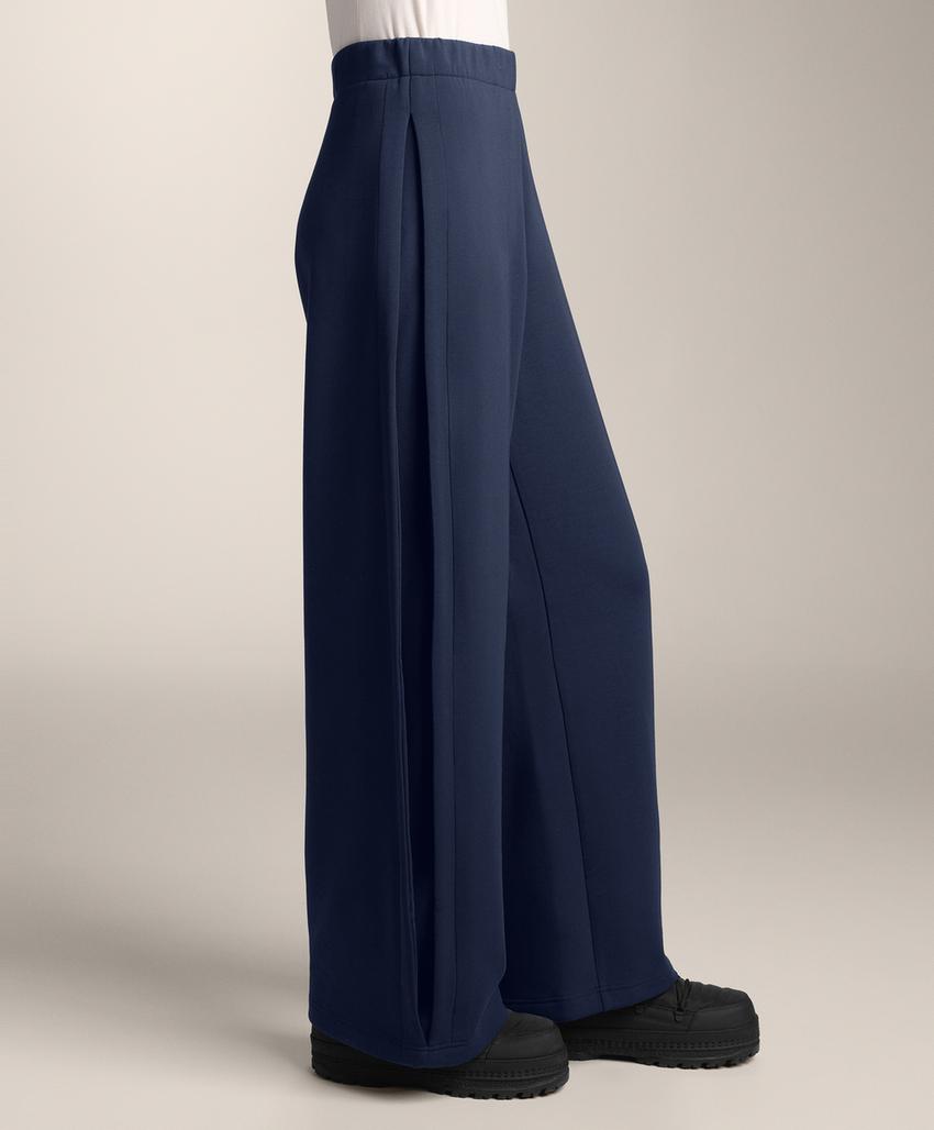 Брюки-кокон с боковой складкой из ворсовой ткани с модалом