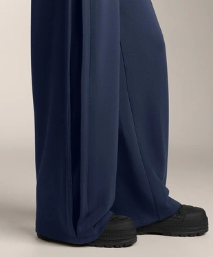 Брюки-кокон с боковой складкой из ворсовой ткани с модалом- Заказать в России