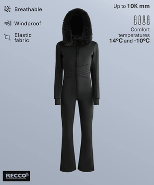 Эластичный приталенный комбинезон SKI из водостойкой ткани- Заказать в России