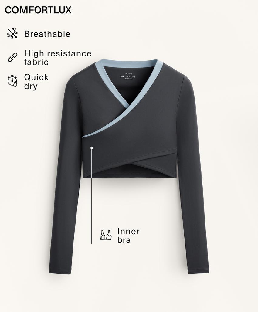 Tank top Comfortlux с длинным рукавом и контрастными деталями