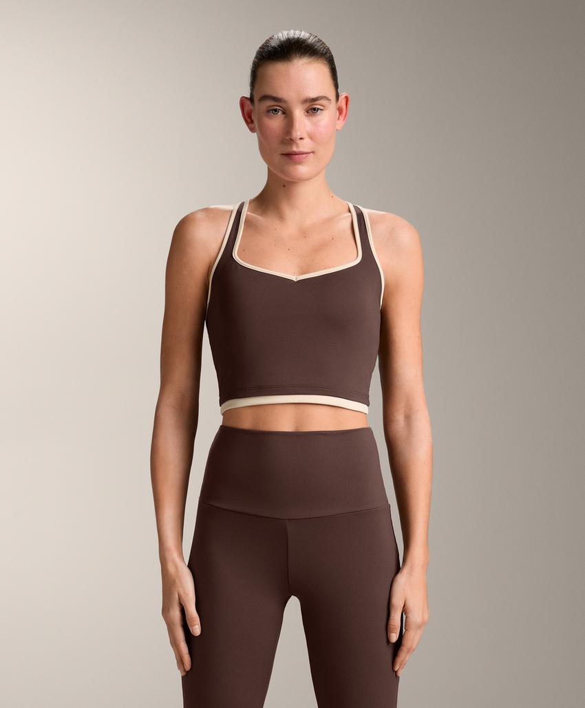 Tank top Comfortlux с контрастной перекрестной спинкой