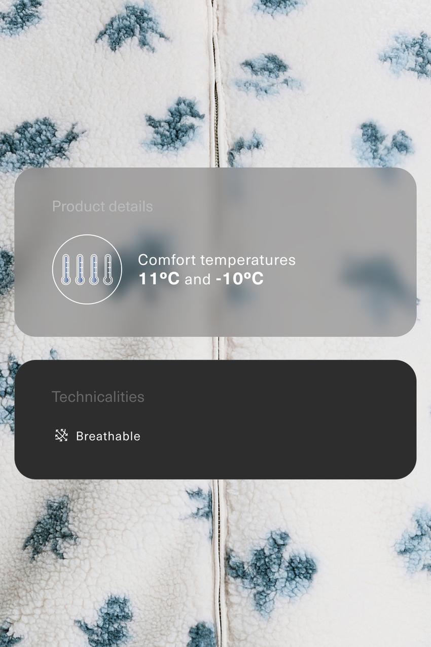 Куртка из искусственной овчины с цветочным принтом