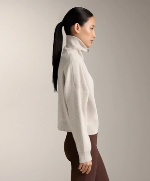 Вязаный свитер с высоким воротником и деталями RIB- Заказать в России