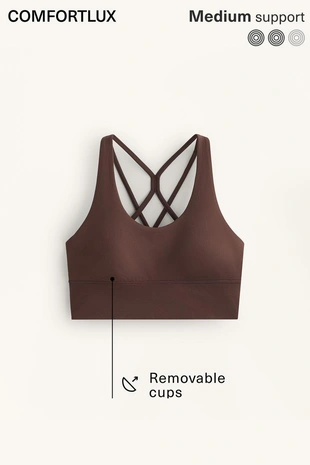 Спортивный бюстгальтер COMFORTLUX со средней степенью поддержки- Заказать в России