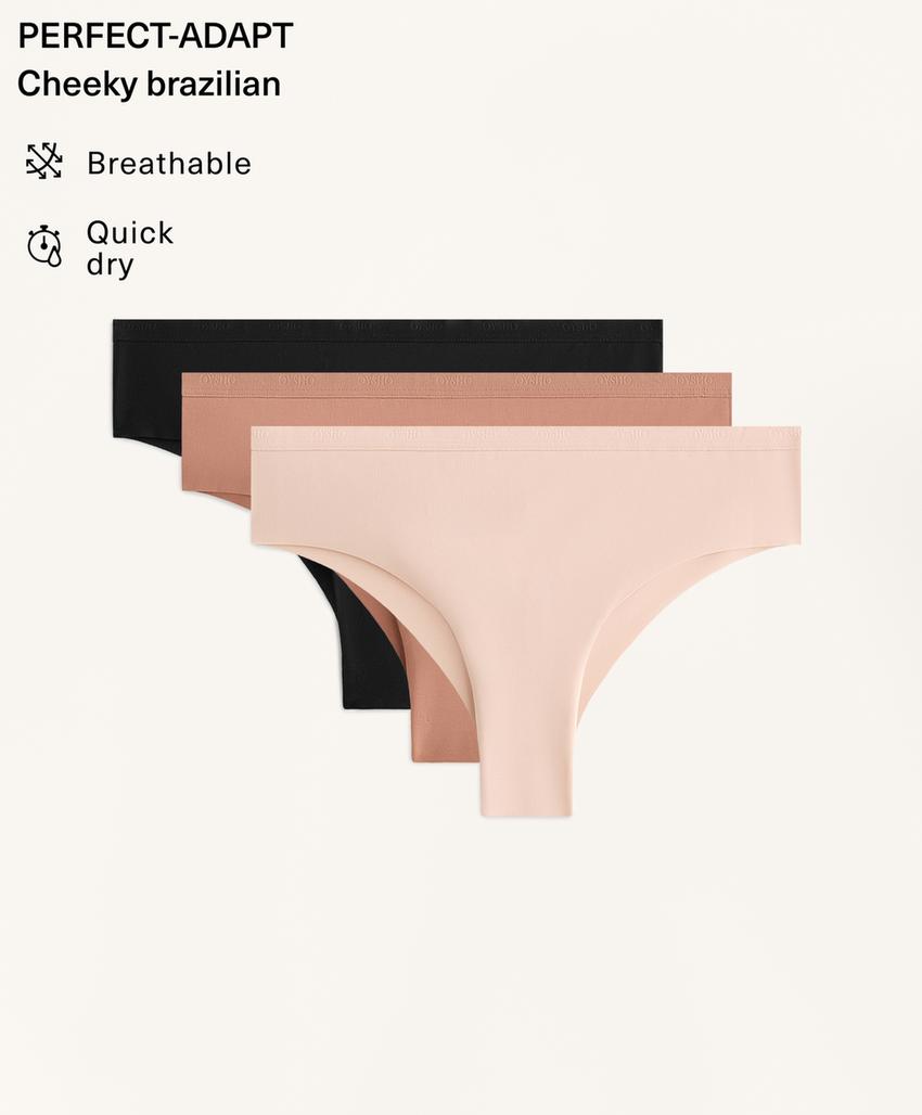 3 трусов бразильяно из смесового полиамида с Logo