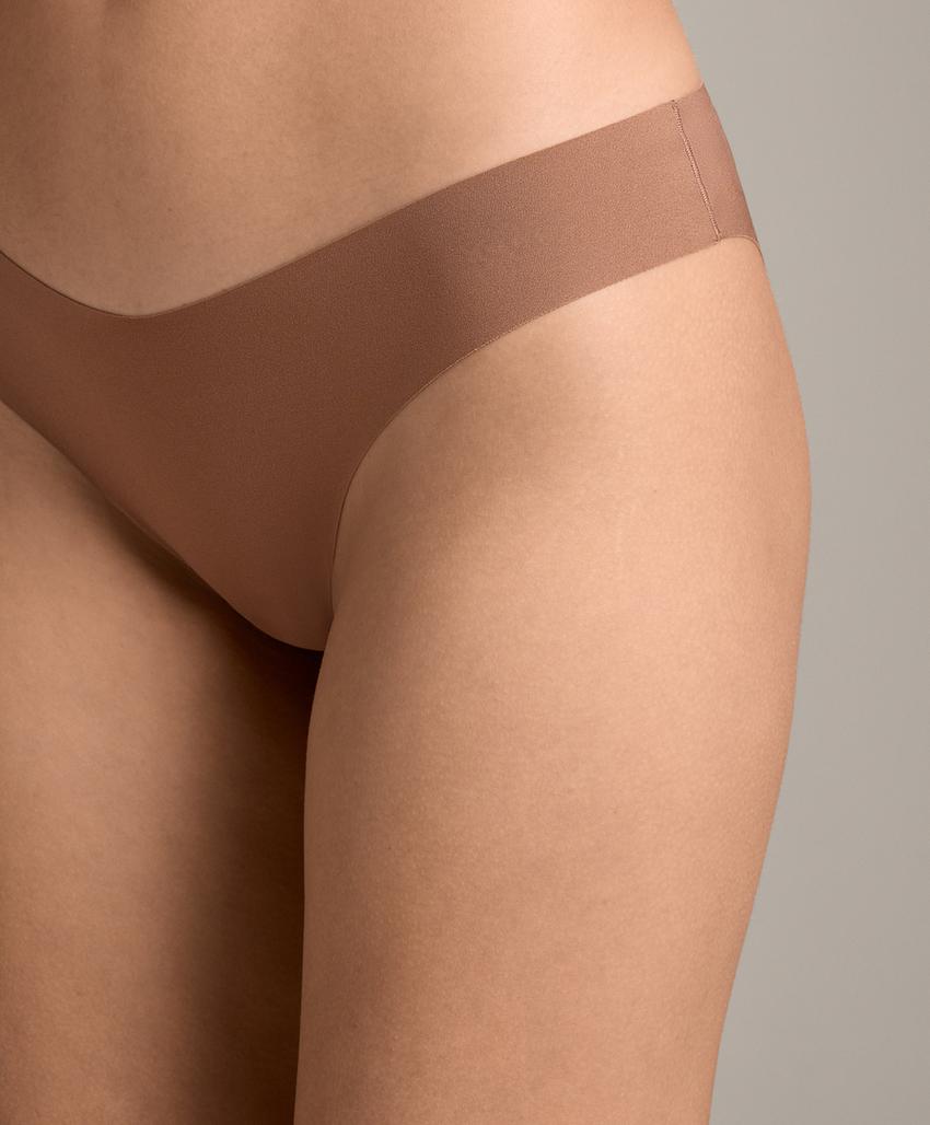 Pack de 5 cuecas clássicas invisíveis em mistura de poliamida com corte em V