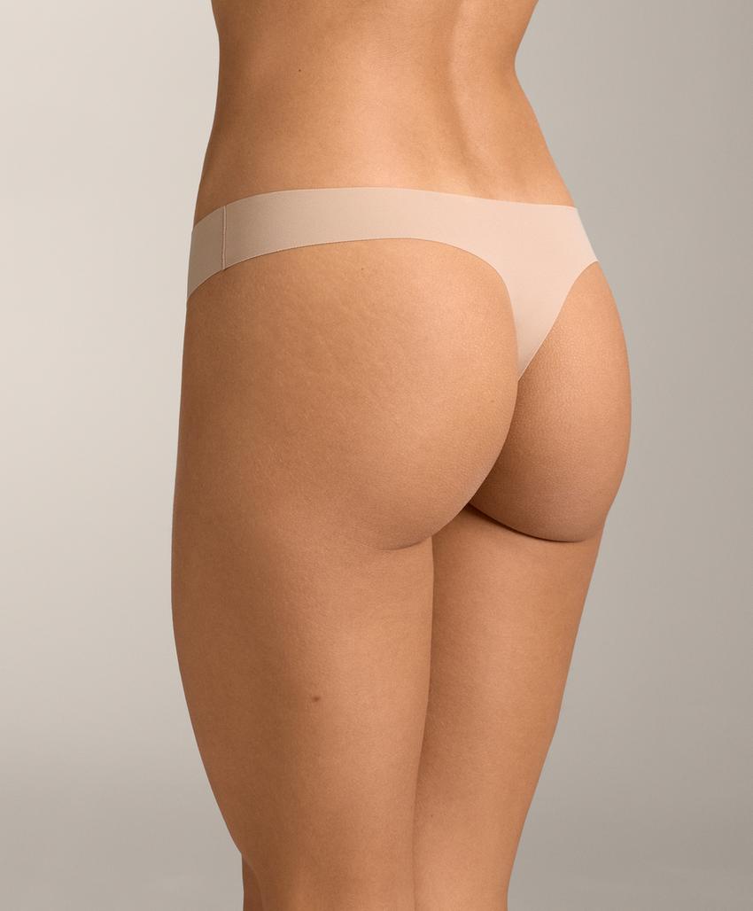 Pack de 5 cuecas tanga invisíveis em mistura de poliamida