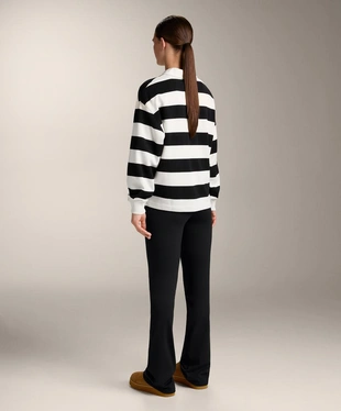 Поло в полоску из пике с хлопком- Заказать в России