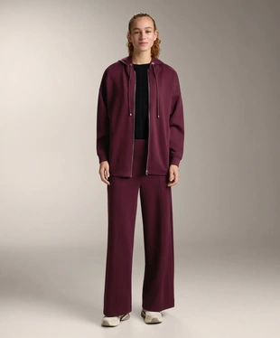 Куртка-OVERSIZE с капюшоном из пике с хлопком- Заказать в России