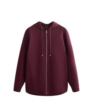 Куртка-OVERSIZE с капюшоном из пике с хлопком- Заказать в России