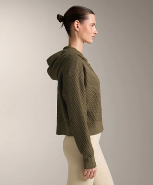 Вязаная куртка с капюшоном- Заказать в России