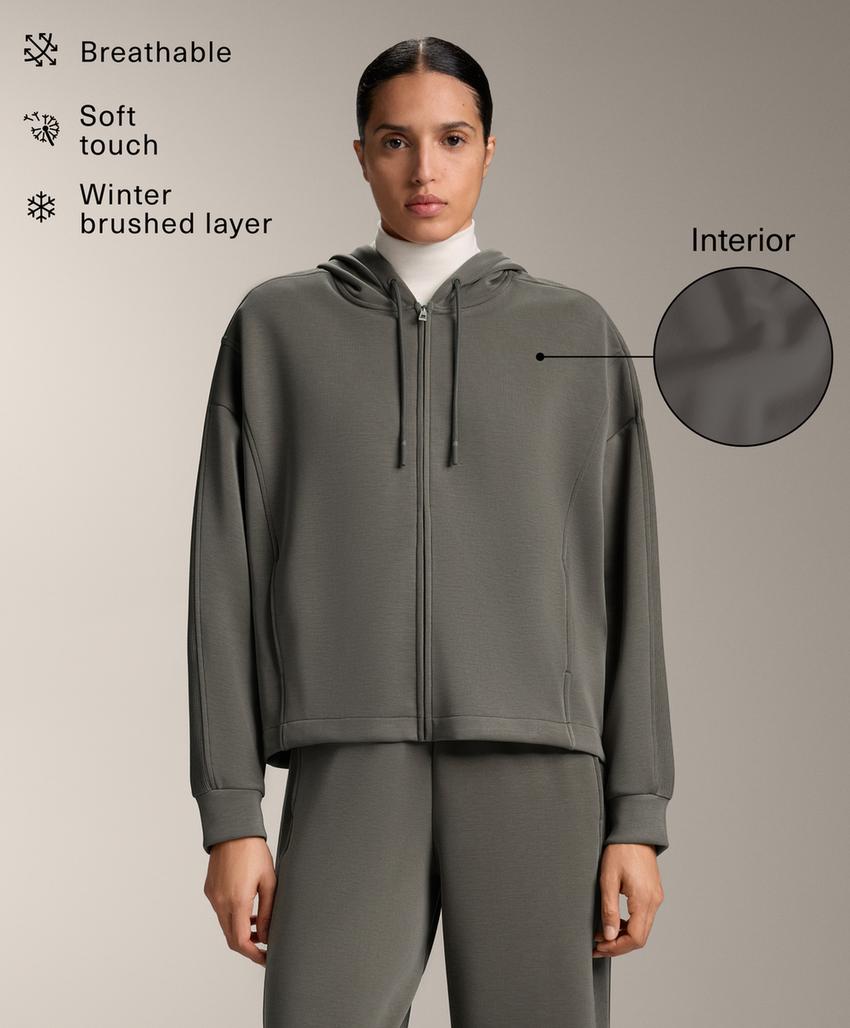 Куртка с капюшоном, детали Rib, с модалом Brushed