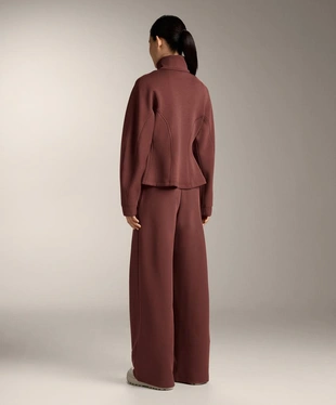 Брюки HIGH RISE RIB из мягкой ткани с модалом- Заказать в России