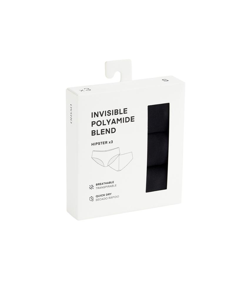 3 незаметных под одеждой классических трусов из смесового полиамида