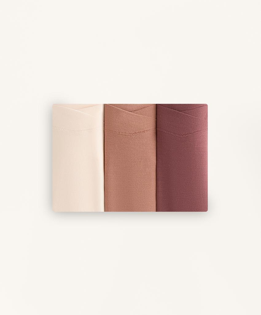 3 трусов бразильяна из смесового модала с V-образным вырезом