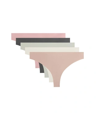 5 легких трусов танга из смесового полиамида с LASER CUT- Заказать в России