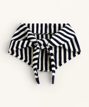 Вязаная бандана в полоску- Заказать в России