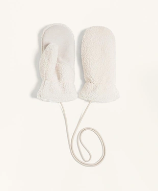 Рукавицы из искусственной овчины со шнурком- Заказать в России