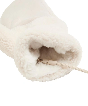 Рукавицы из искусственной овчины со шнурком- Заказать в России