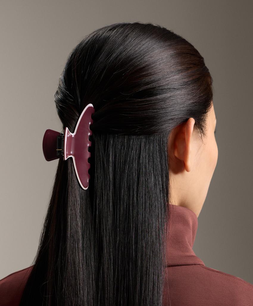 Большая заколка для волос Piping