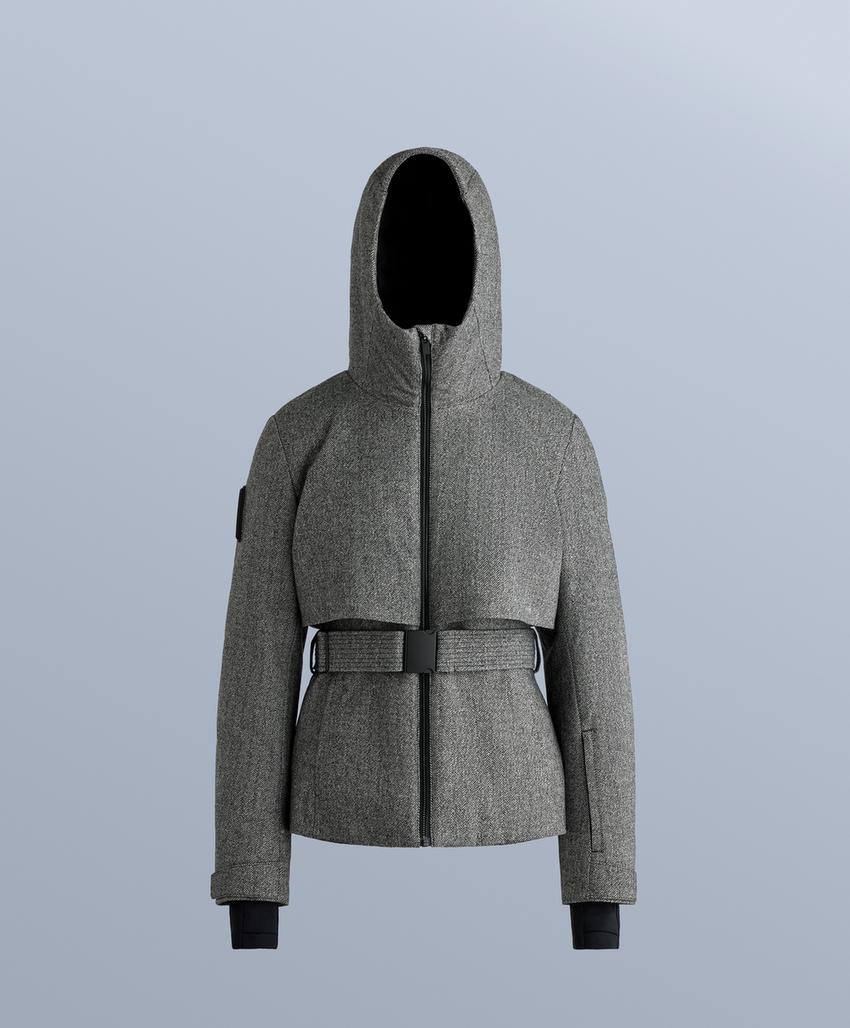 Куртка fellex® из шерсти и синтепона для лыж anthracite grey