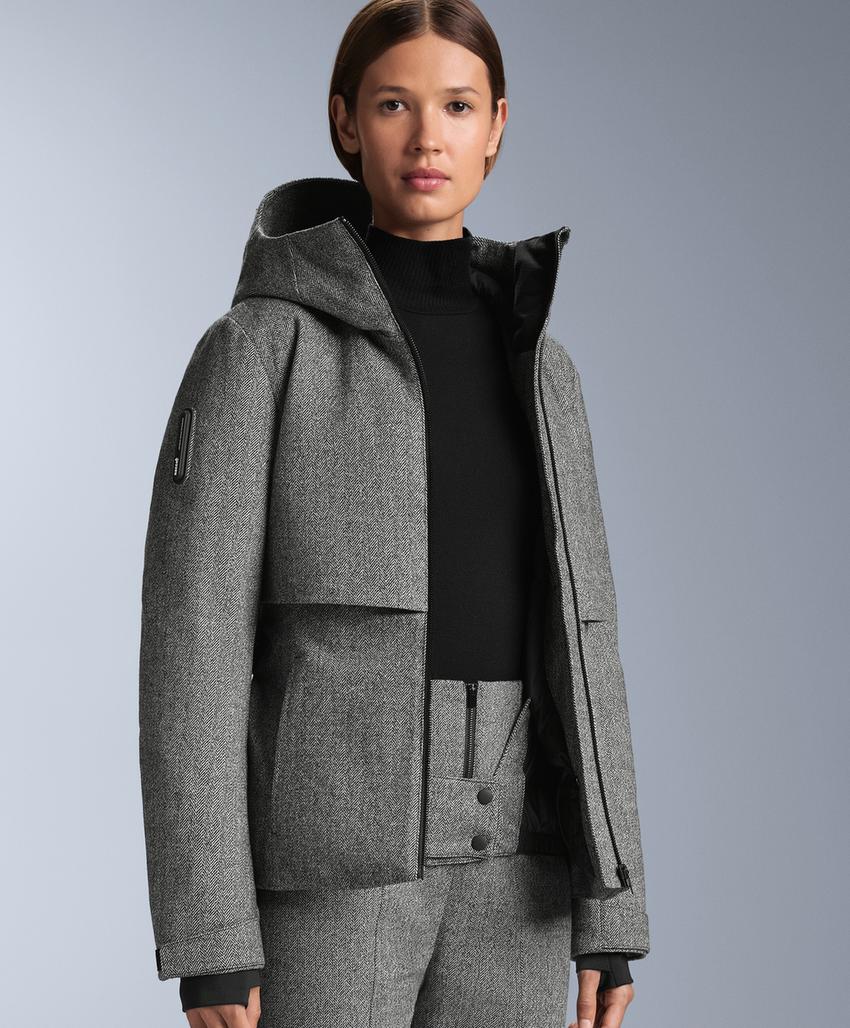 Куртка fellex® из шерсти и синтепона для лыж anthracite grey