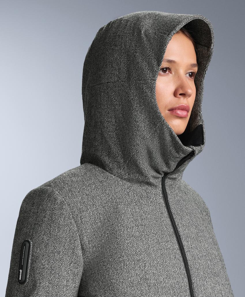 Куртка fellex® из шерсти и синтепона для лыж anthracite grey