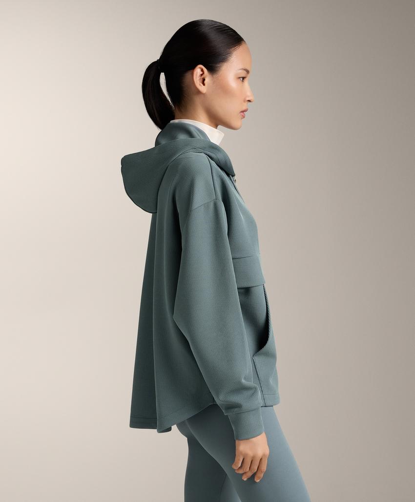 Толстовка Rib на молнии из модала с мягким прикосновением