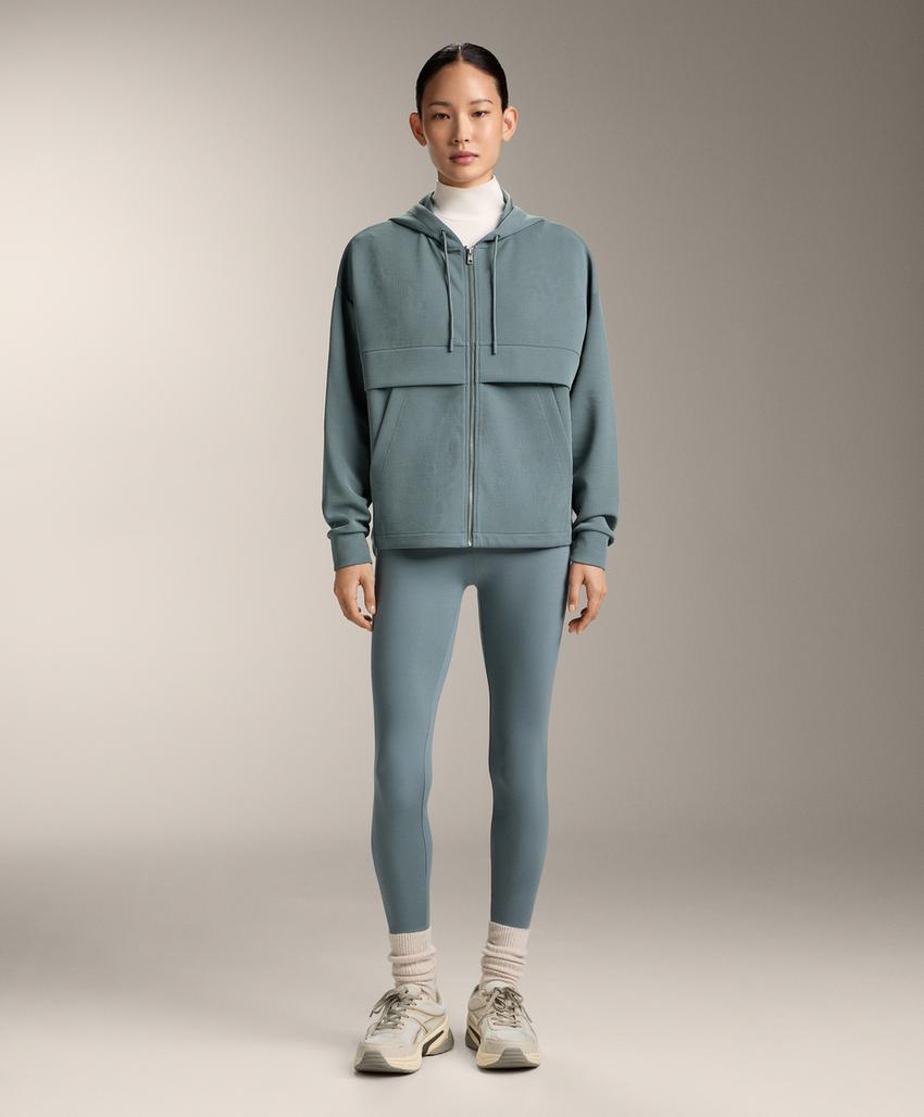 Толстовка Rib на молнии из модала с мягким прикосновением