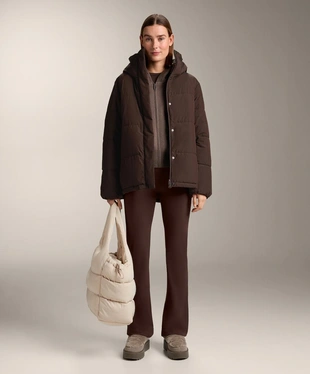 Вязаная куртка с капюшоном, детали по бокам- Заказать в России