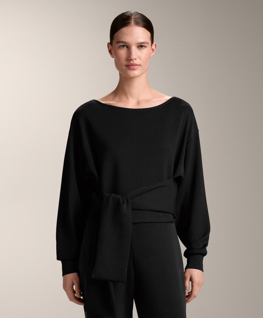 Толстовка с узлом из мягкого модала