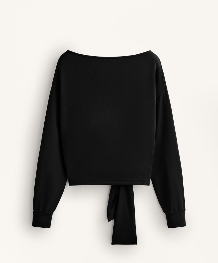 Толстовка с узлом из мягкого модала