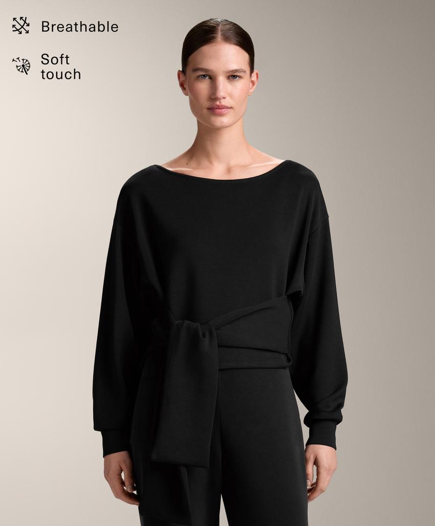 Толстовка с узлом из мягкого модала