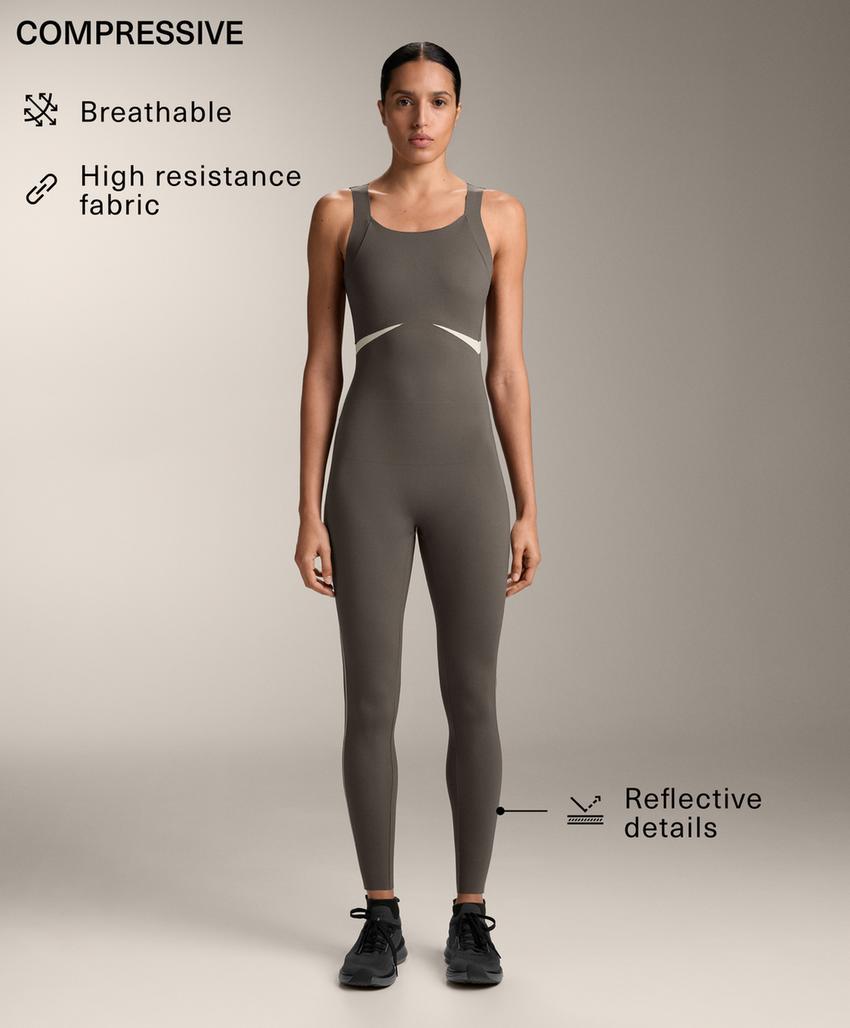 Длинный комбинезон Compressive со светоотражающими элементами