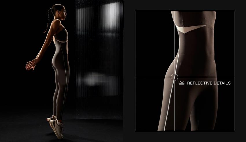 Длинный комбинезон Compressive со светоотражающими элементами