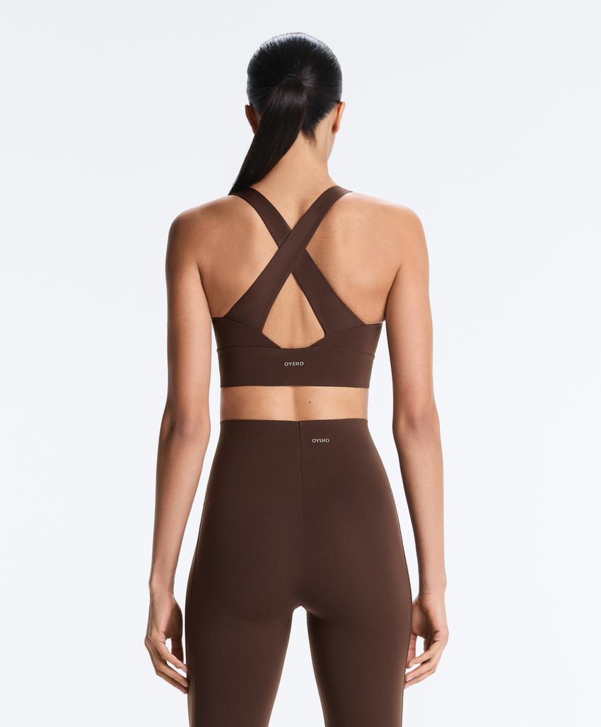 Light Touch medium-support crossover back bra