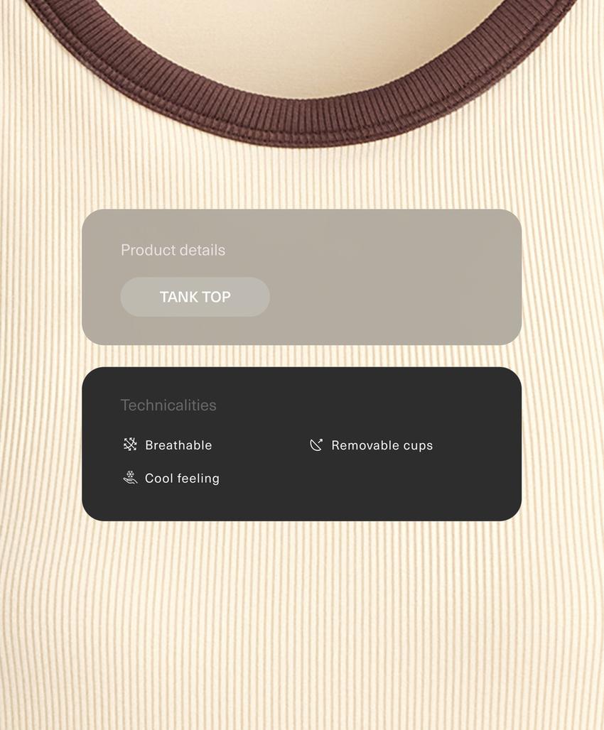 Удлиненный Tank top в рубчик из смесового модала