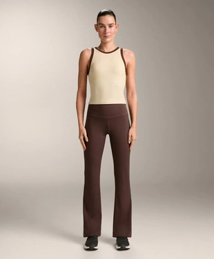 Удлиненный TANK TOP в рубчик из смесового модала- Заказать в России