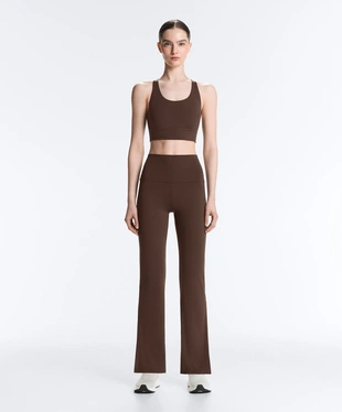 BROWN | 1796/222/737 - OYSHO Брюки FLARE HIGH RISE COMFORTLUX