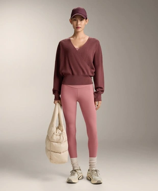 Вязаный свитер на запахе- Заказать в России