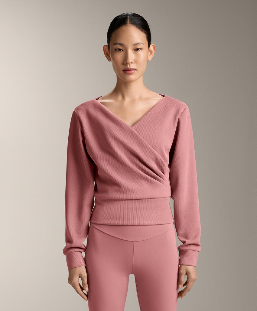 Толстовка Rib с запахом из модала Brushed