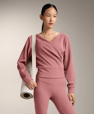 Толстовка RIB с запахом из модала BRUSHED- Заказать в России