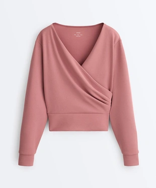 Толстовка RIB с запахом из модала BRUSHED- Заказать в России