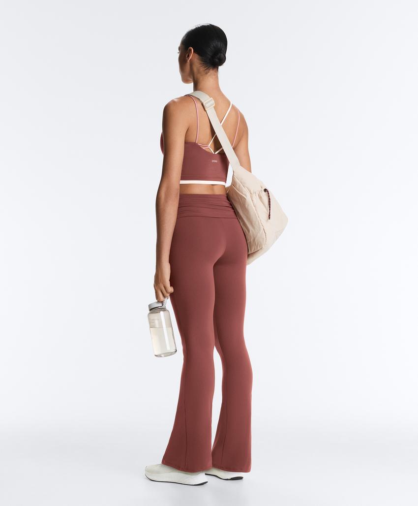 Брюки Flare Comfortlux High rise с драпировкой на талии