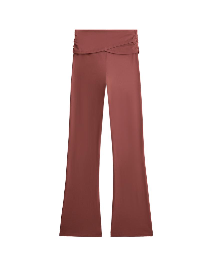 Брюки Flare Comfortlux High rise с драпировкой на талии