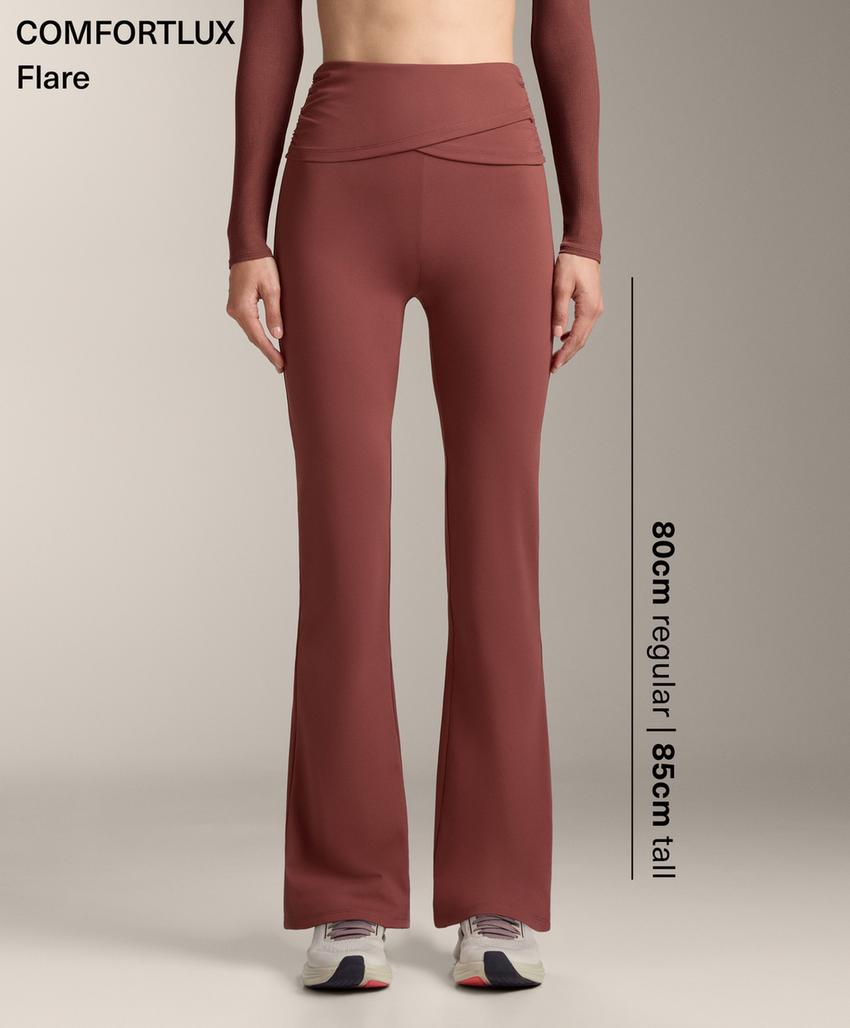 Брюки Flare Comfortlux High rise с драпировкой на талии