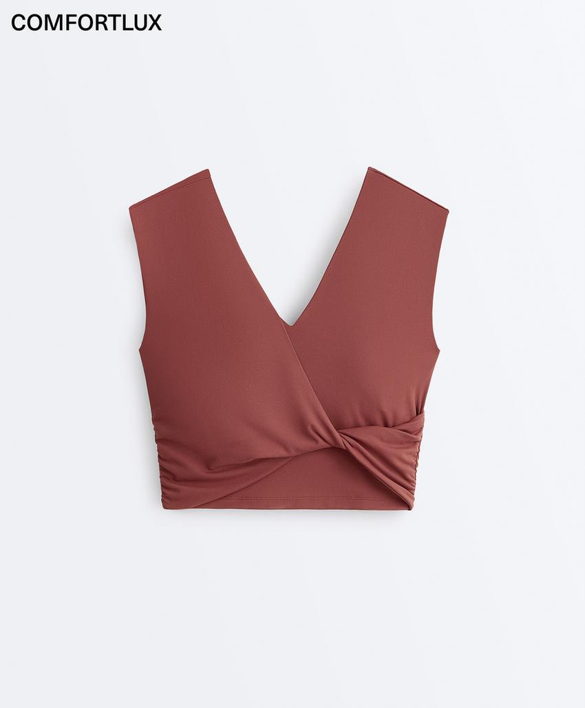 Топ-майка Comfortlux с перекрестными деталями