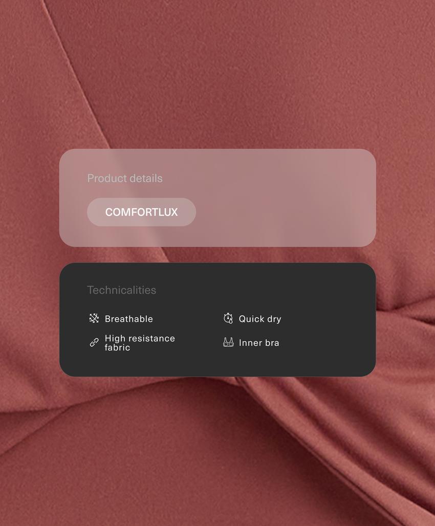 Топ-майка Comfortlux с перекрестными деталями