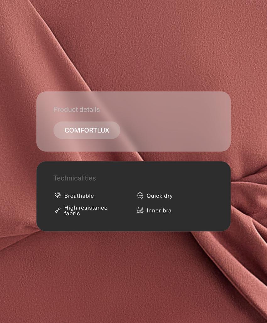 Топ-майка Comfortlux с перекрестными деталями