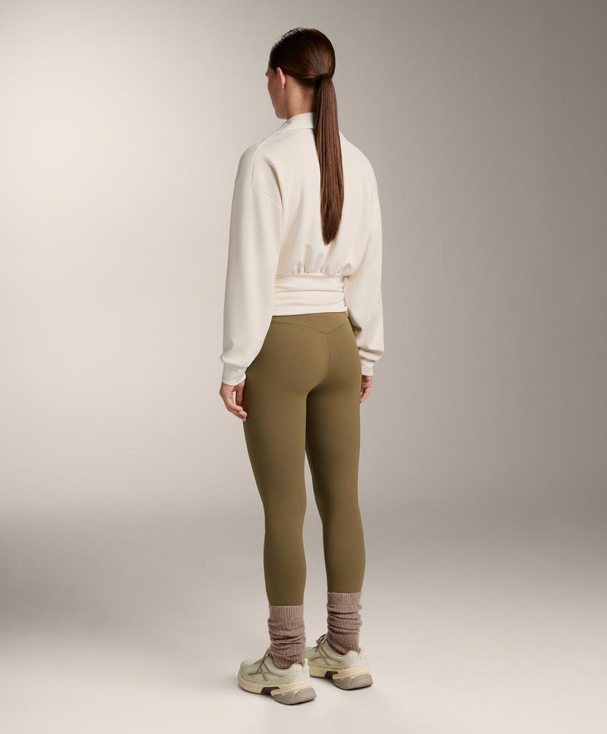 Толстовка на запах с воротником поло из модала